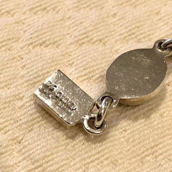 TAXCO Malachite Sterling Silver Linked Bracelet - Picture 3 of 10